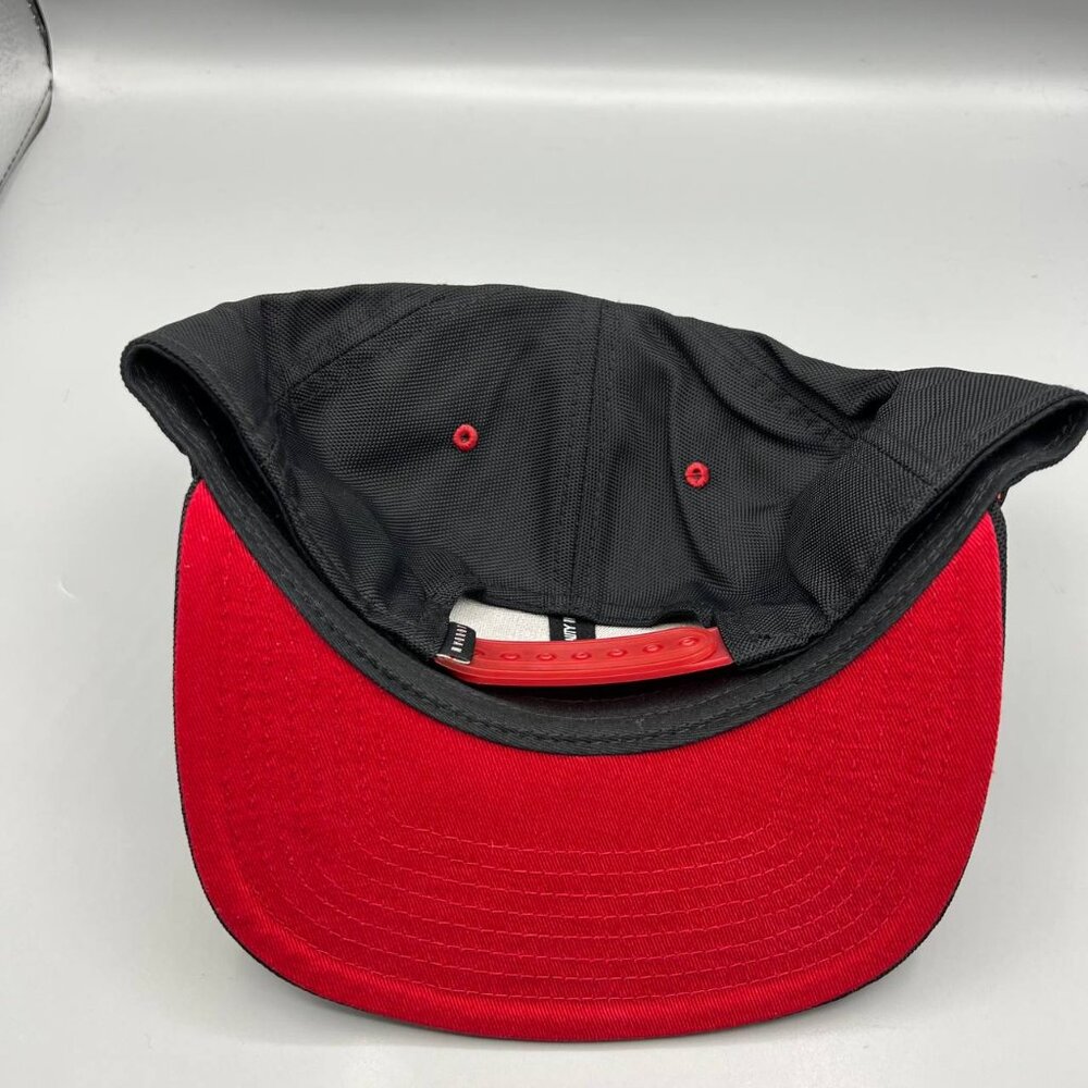 Air Jordan 11 Hat Men Black Red Jumpman Bred Snap Back Cap - Picture 3 of 9